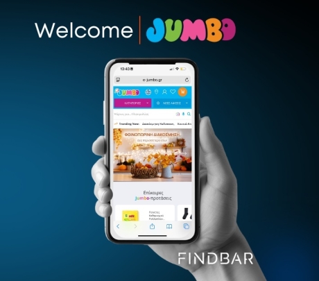 Τα Jumbo επιλέγουν το Findbar για αναβάθμιση της on-site αναζήτησης